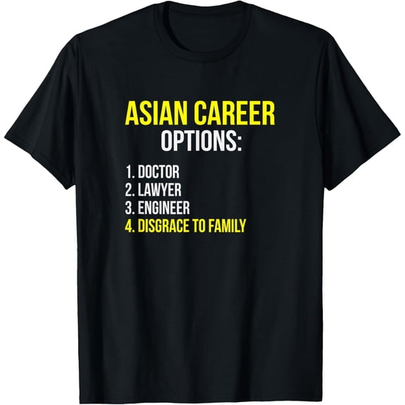 Asian Career Options Student Funny Tiger Parenting T-Shirt T-ShirtMen and women, Black T-shirt, size: Extra large
