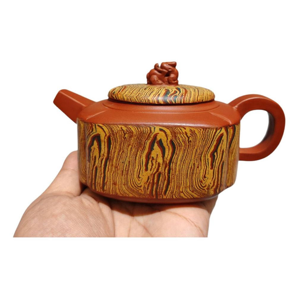 Asian Clay Tea Pot Purple Kitchen Cute Square Faceted Quadrilateral ...
