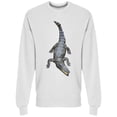 thumbnail image 1 of Asian Crocodile Isolated Sweatshirt Men -Image by Shutterstock, Male Large, 1 of 2