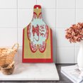 thumbnail image 1 of Asian Cutting Board, Traditional Symbols with Folk Art Ornamental Monkey in Ethnic Frame Print, Decorative Tempered Glass Cutting and Serving Board, in 3 Sizes, by Ambesonne, 1 of 2