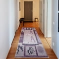 thumbnail image 1 of Asian Decorative Rug, Ethnic Woman with Folkloric Ornaments Dragon Mandala Tree and Flowers, Quality Carpet for Bedroom Dorm and Living Room, 6 Sizes, Pale Purple, by Ambesonne, 1 of 2