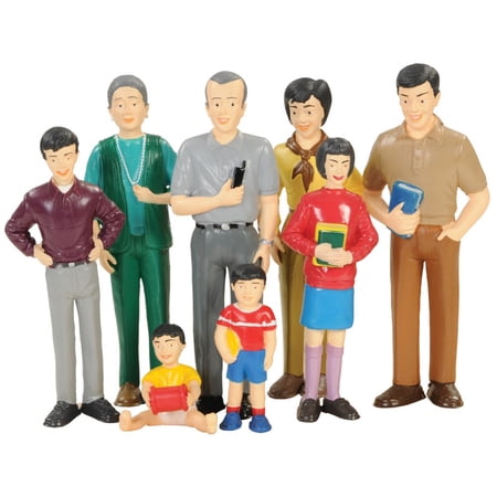 Asian Doll Family 8Pc, Unisex ages 3 and up