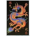 thumbnail image 1 of Asian Dragon Laminated Blacklight Poster - 23.5" x 35.5", 1 of 2