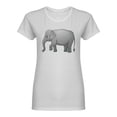 thumbnail image 1 of Asian Elephant Graphic Shaped T-Shirt Women -Image by Shutterstock, Female XX-Large, 1 of 2