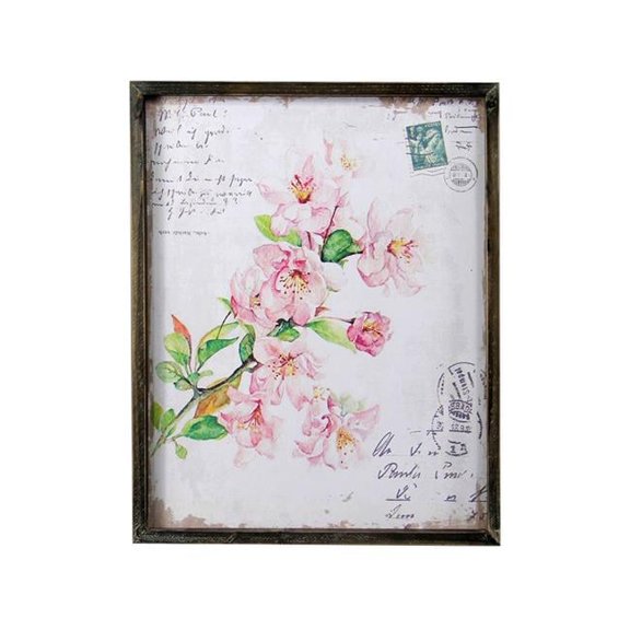 Asian Flowers Plaque