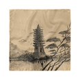 thumbnail image 1 of Asian Head Scarf, Taoist House of Faith, Head Wrap, 3 Sizes, by Ambesonne, 1 of 2