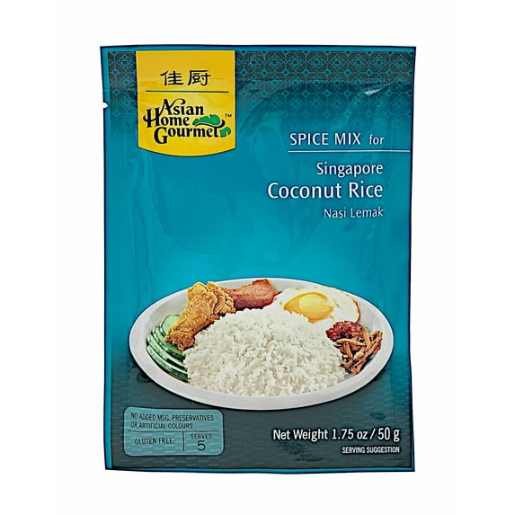 Asian Home Gourmet Singapore Coconut Rice Pack of 5
