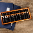 thumbnail image 1 of Asian Home Vintage-Style 13 Column Rods Wooden Abacus Professional Soroban Chinese Japanese Calculator Counting Tool (Large) - 14.5" x 6", 1 of 3