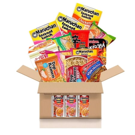 Asian Instant Ramen Variety Bundle Care Package - (12 Pack Assorted, each different)