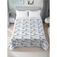 thumbnail image 1 of Asian King Size Flat Sheet, Wrinkleproof & Fadeproof Cooling Flat Bed Sheet Only, Oriental Chinese Traditional Ink Painting Natural Breathable Soft Bedding Top Sheets 105 x 98 Inches, 1 of 8