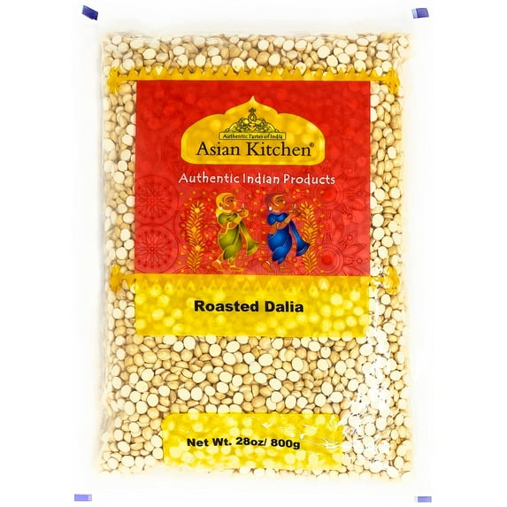 Asian Kitchen Daliya Split (Roasted Split Chickpeas Dalia) 800g (28oz) ~ All Natural | Vegan | Indian Origin