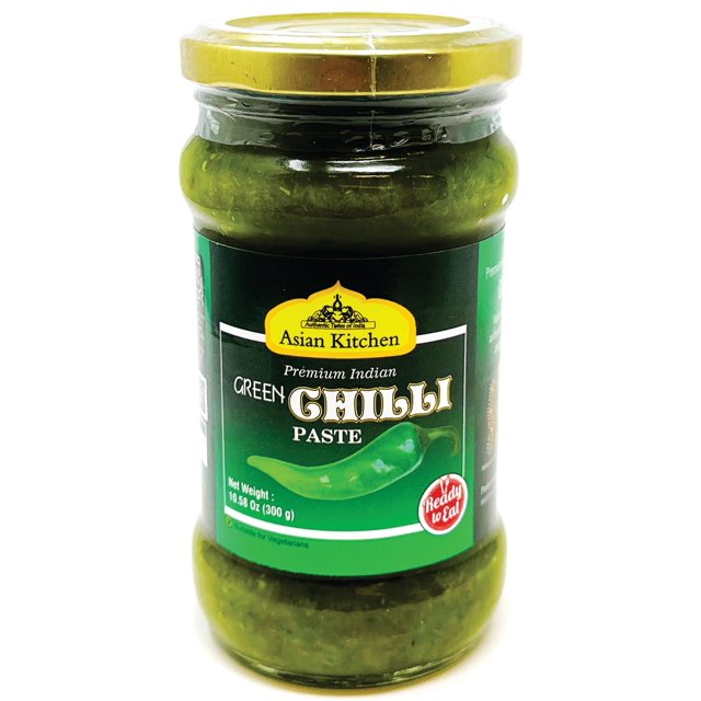 Asian Kitchen Green Chilli Cooking Paste 10.58oz (300g) Glass Jar