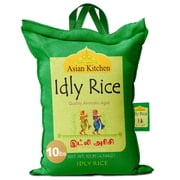 Asian Kitchen Idly (Idli) Rice 10-Pound Bag, 10lbs (4.54kg) Short Grain Rice ~ All Natural | Gluten Friendly | Vegan | Indian Origin | Export Quality