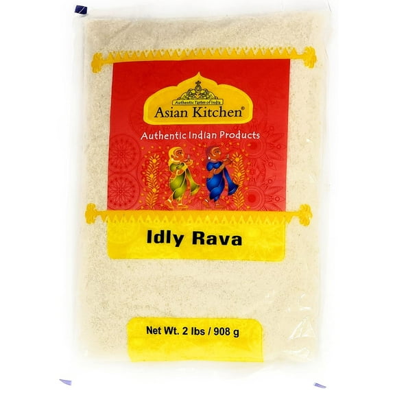 Asian Kitchen Idly Rava (Parboiled Cream of Rice) 2lbs (32oz) 2 Pound ~ All Natural | Vegan | Gluten Friendly | NON-GMO | Indian Origin
