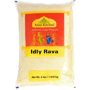 Asian Kitchen Idly Rava (Parboiled Cream of Rice) 4lbs (64oz) 4 Pound ~ All Natural | Vegan | Gluten Friendly | NON-GMO | Indian Origin
