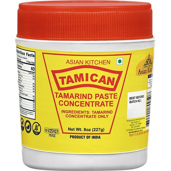 Asian Kitchen Tamarind Concentrate 8oz (227g) ~ Gluten Free, No added sugar | All Natural | Vegan | NON-GMO | Kosher | No Colors | Indian Origin