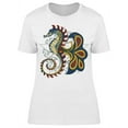 thumbnail image 1 of Asian Like Style Seahorse Design T-Shirt Women -Image by Shutterstock, Female x-Large, 1 of 2