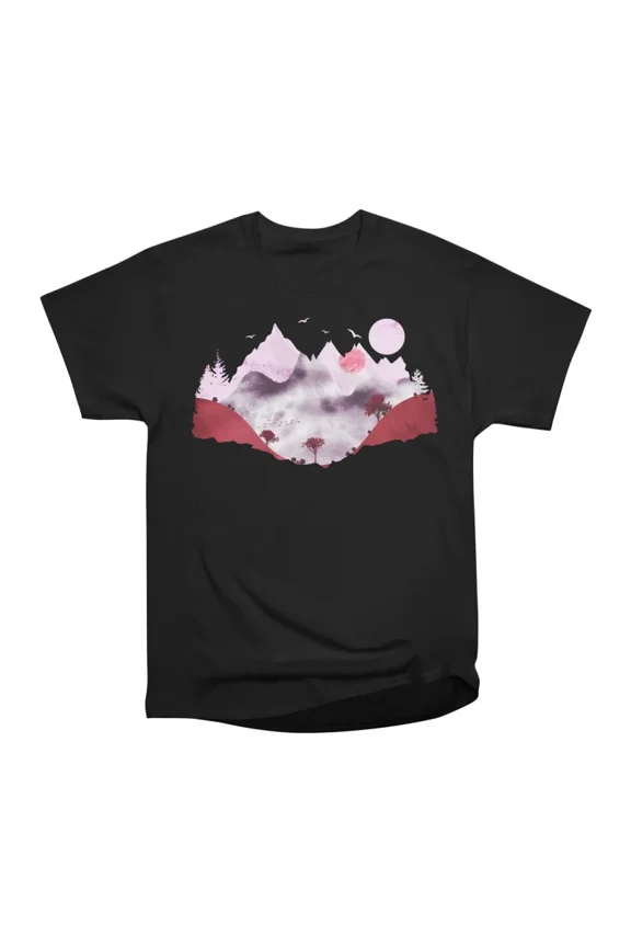 Asian Mountains T-Shirt Tee Gift For Him Merch For Her Apparel For Friend