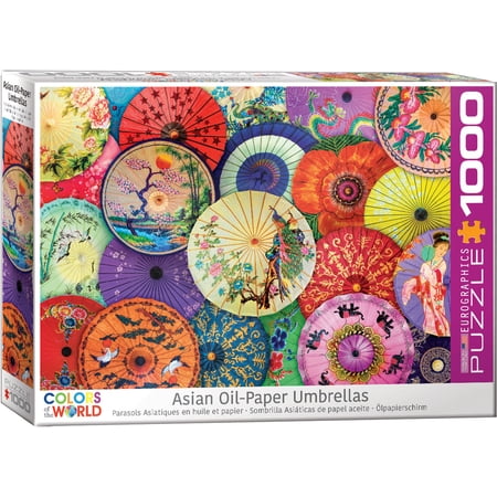 Asian Oil Paper Umbrellas 1000-Piece Puzzle