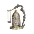 thumbnail image 1 of Asian Oriental Brass Gong with Dragon Stand Mini Gong Meditation Bell for Japanese Decor Tibetan Bells Oriental Decor and Dragon Decor Desktop Zen Art Accent, 1 of 7