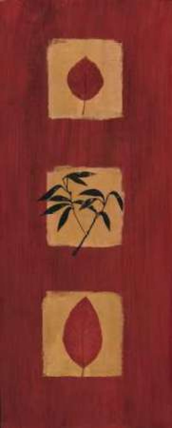 Asian Panel II Canvas Art - Jenny Hannah (24 x 48)