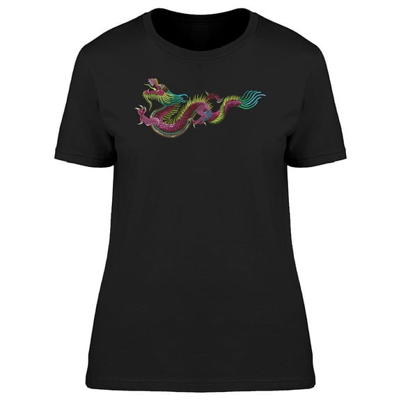 Asian Pink Dragon T-Shirt Women -Image by Shutterstock, Female Small
