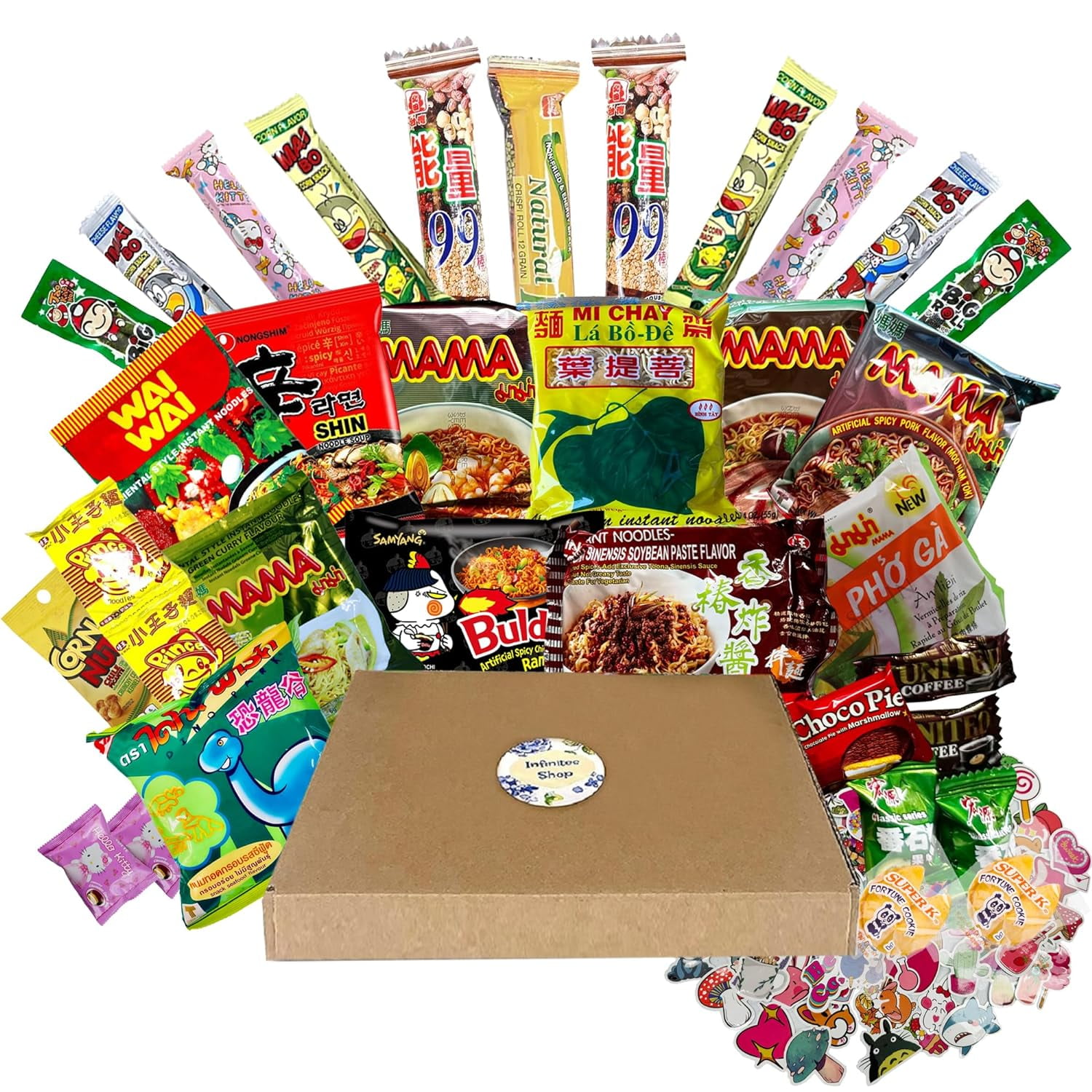Asian Ramen Variety Pack And Asian Snack Mix 18 Pack Assortment Of asian-ramen-variety-pack-and-asian-snack-mix-18-pack-assortment-of
