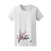 Asian Sakura In Blossom Zen Tee Women's -Image by Shutterstock