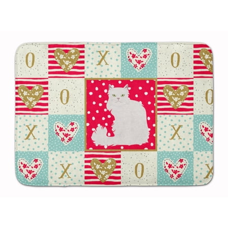 Asian Semi Longhaired Cat Love Machine Washable Memory Foam Mat