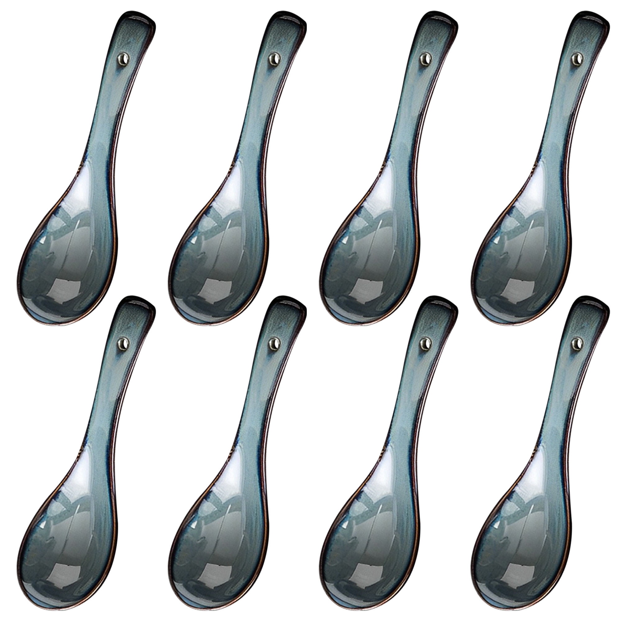 Asian Soup Spoon Set, Chinese Soup Spoons, Small Ramen Spoons, Table ...