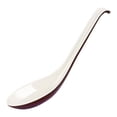 thumbnail image 1 of Asian Soup Spoons, Chinese Japanese Miso Ramen Wonton Dumpling Pho Rice Noodle Soba Soup Spoons, Durable Reusable Plastic Spoons Rice Spoons for Home Kitchen Restaurant Catering, 1Pc(Coffee,6.3x1.6"), 1 of 9