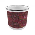 thumbnail image 1 of Asian Steel Camping Mug, Pattern Based on Traditional Vintage Twists Lines Spirals, Printed Thermal Cup for Camping and Outdoor Activities, by Ambesonne, 1 of 2
