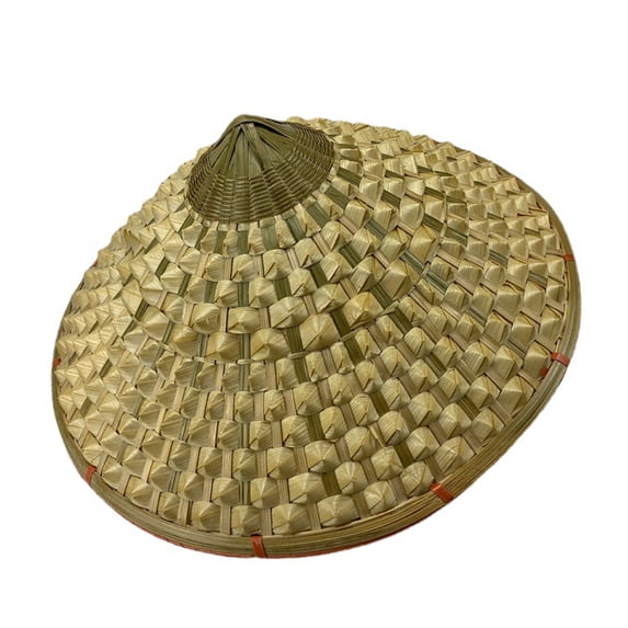 Asian Straw Weave Hat Provides Superior Comfort and Protections Ideal for Outdoor Tasks and Themed Celebrations