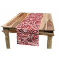 thumbnail image 1 of Asian Table Runner, Floral Retro Pattern Mehndi Doodles Design Art Abstract Waves, Dining Room Kitchen Rectangular Runner, 3 Sizes, by Ambesonne, 1 of 2