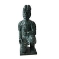 thumbnail image 1 of Asian Terracotta Warrior Sitting Replica Made of Marble 5" x 5" x 15"H, 1 of 11
