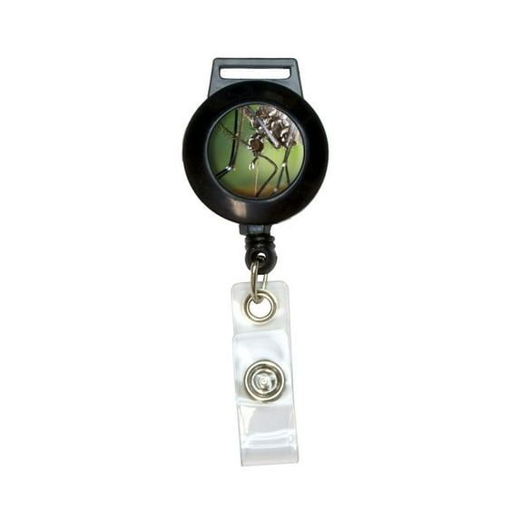 Asian Tiger Mosquito Bug Retractable Badge Card ID Holder