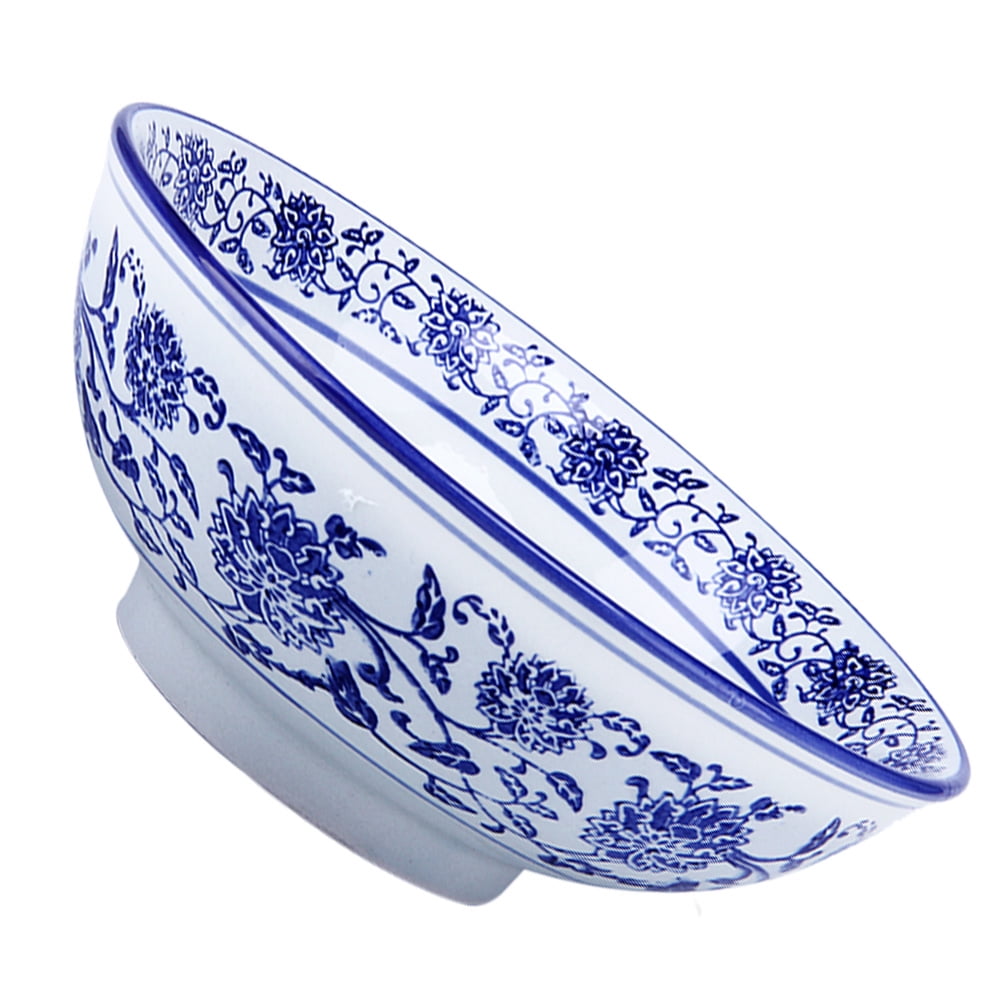 Asian cereal bowl Bowls Chinese Bowl Cereal Soup Salad Pasta Porcelain Vintage Blue Bowl Serving