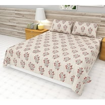 Asian design full size quilt for sale handmade Indian Block print bedding bedspread full size Kantha Quilted rose floral kantha Quilt