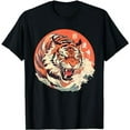 thumbnail image 1 of Asian inspired vintage style 80s retro Japanese Tiger T-Shirt, 1 of 5
