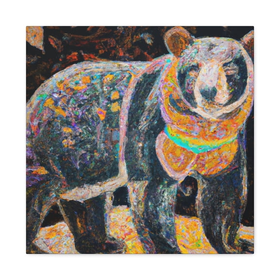 Asiatic Black Bear Dance - Canvas