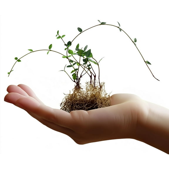 Asiatic Jasmine | 3 Live Bare Root Pips | Trachelospermum Asiaticum | Low Maintenance Ground Cover Plants | Fast Spreading Evergreen for Landscaping