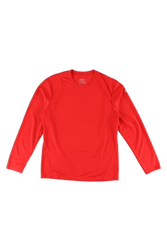 Core Long Sleeve Top Mens Active Shirts & Tees Size S, Color: Red Heat