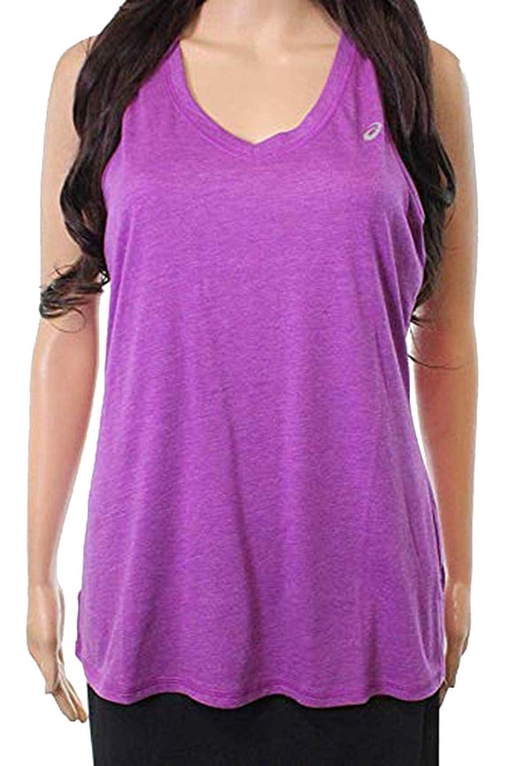 Lilac Womens Medium Cutout V-Neck Tank Top Purple M