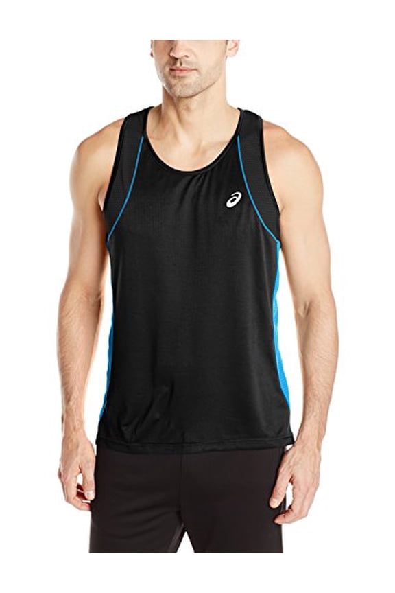 Men's Jikko Performance Tank Top, Black/Mediterranean, X-Large