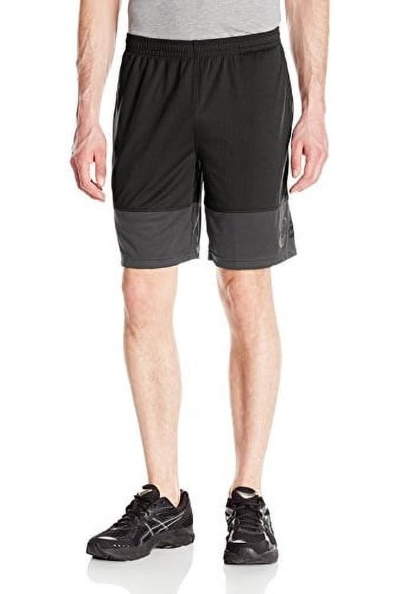 Men's Tiebreaker Training Short MS0843CW (Black/Dark Grey/Neon Lime/Large)