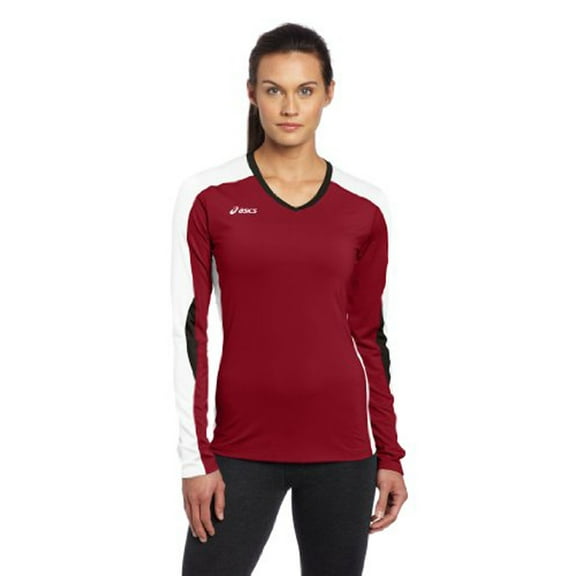 Asics Women's Roll Shot Jersey, Card/White