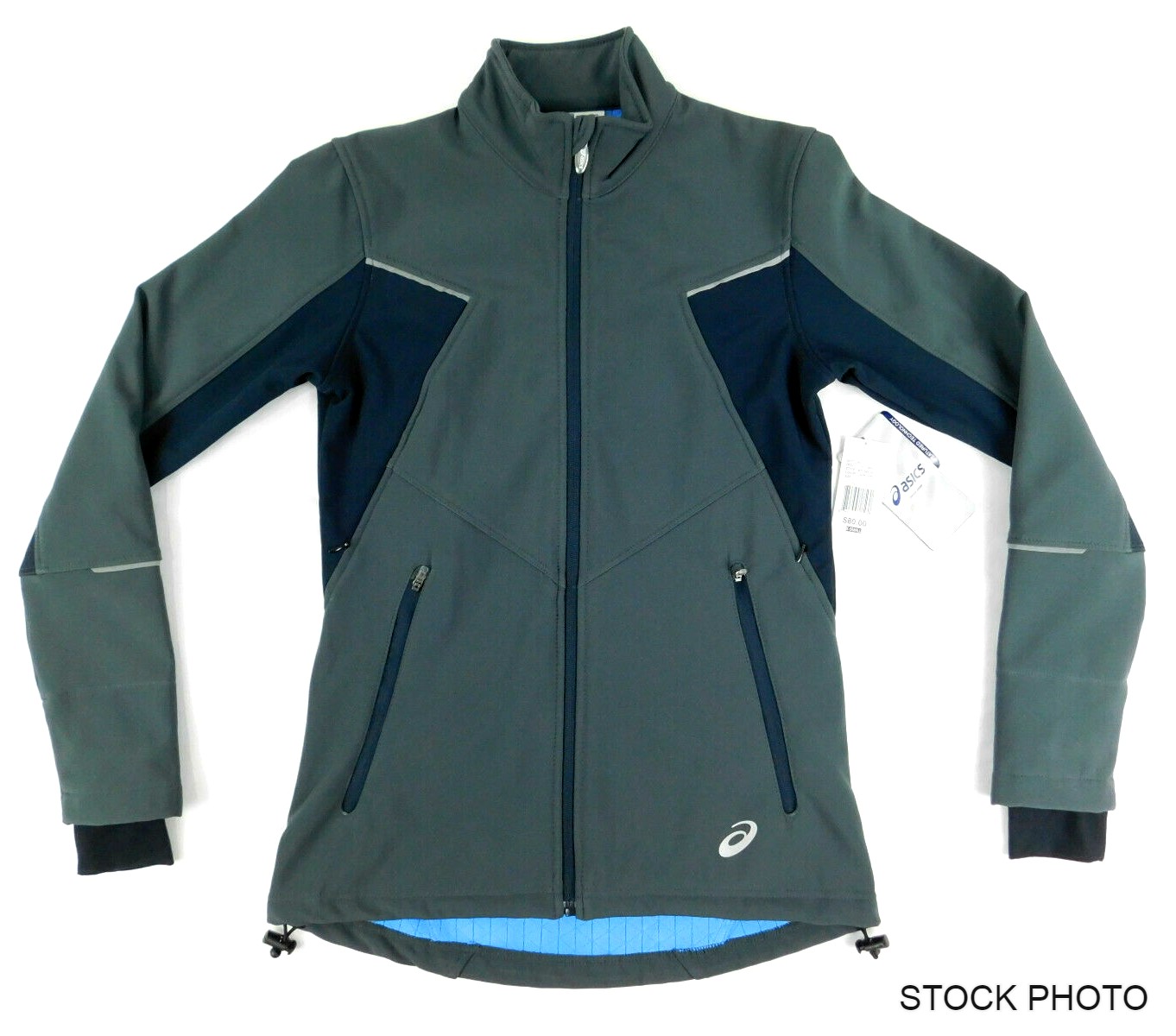 Asics Women's Ultra Waterproof Soft Shell Running Jacket, Dark Gray, Medium - image 1 of 6