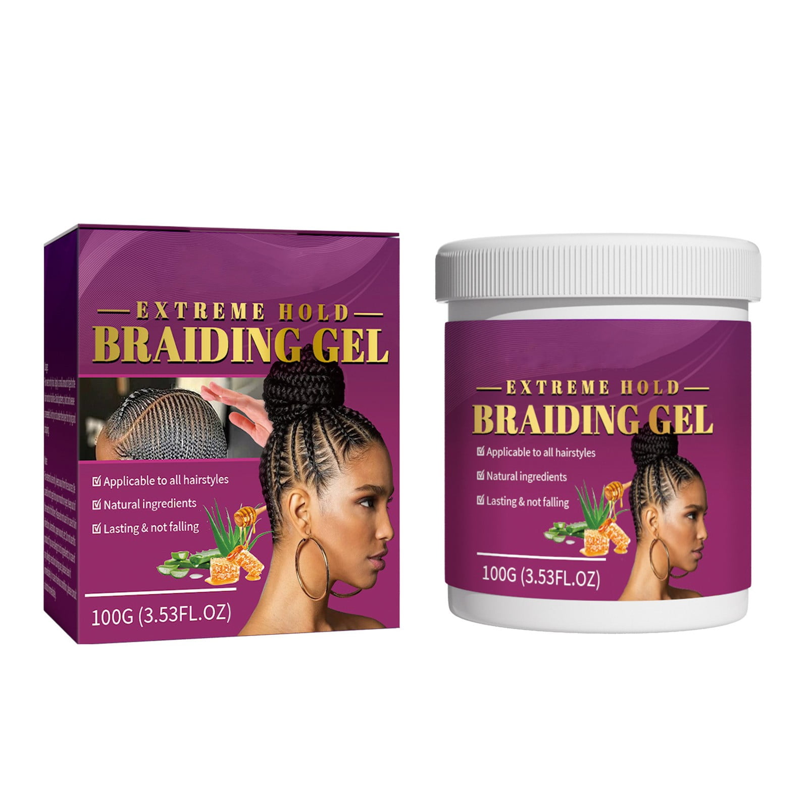 Asija EXTREME HOLD BRAIDING GEL,Hair Braid Gel Maintains A Stunning ...