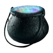 Asija Halloween Witch Cauldron Maker Cauldron, Flame LED Cauldron Black Witch Kettle, Maker With Flame LED Lights
