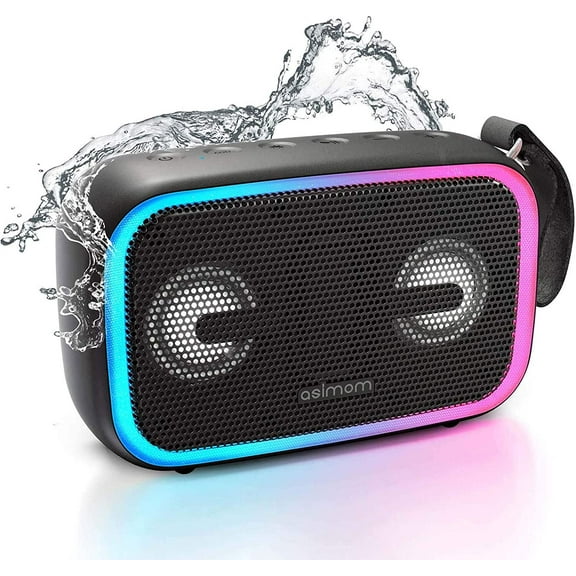 Asimom IPX7 Waterproof Potable Bluetooth Speaker - Black
